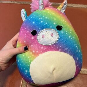 8” Squishmallow Rainbow Unicorn Plush Toy
